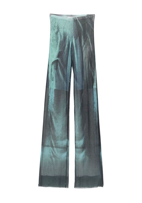 pantaloni mesh printed médaillon donna indigo JEAN PAUL GAULTIER | 25/03-W-TR019-M004P5557
